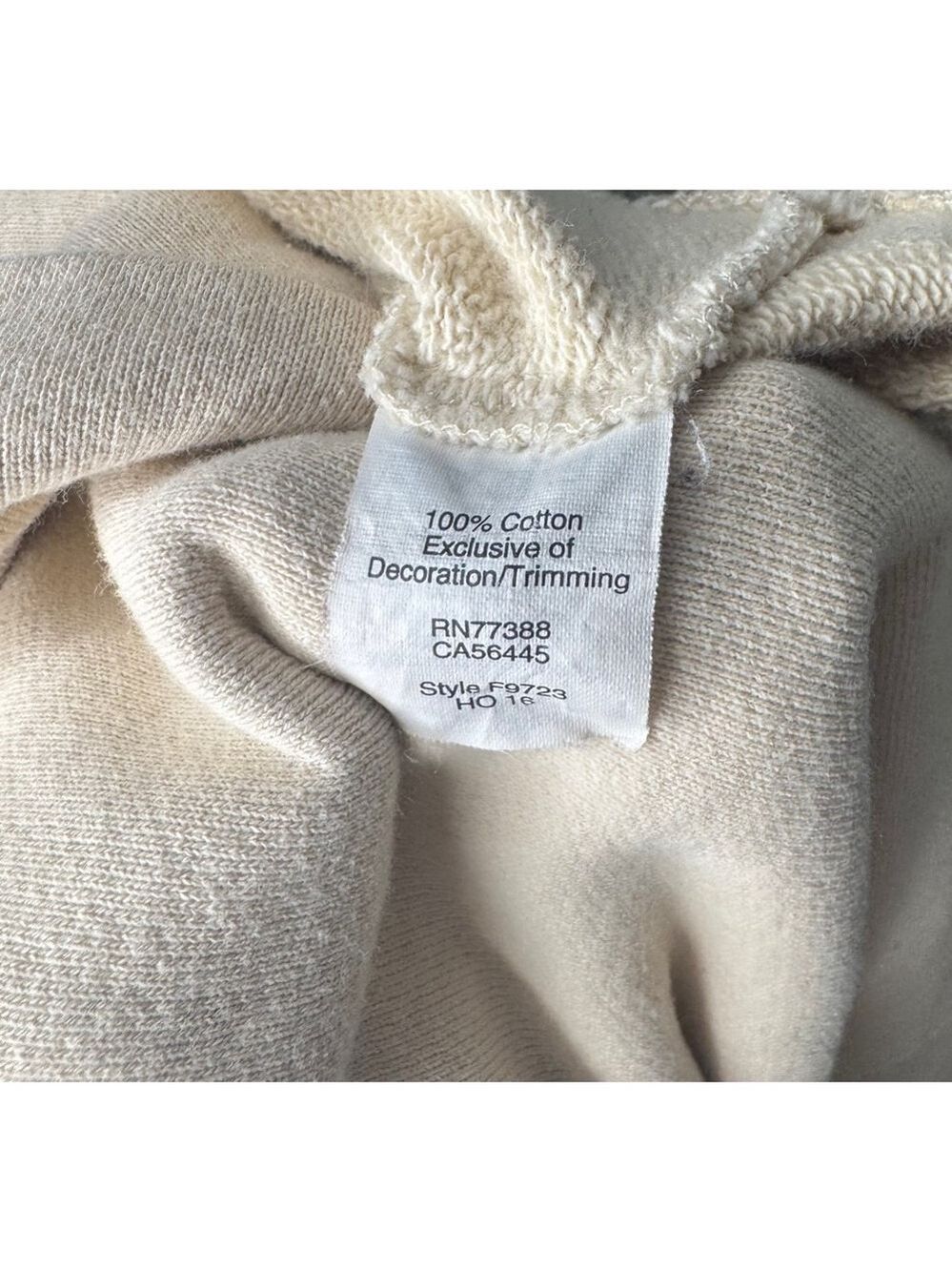 Women's Madewell Sweatshirt Size S Beige Arrowhead Lodge - Picture 8 of 8